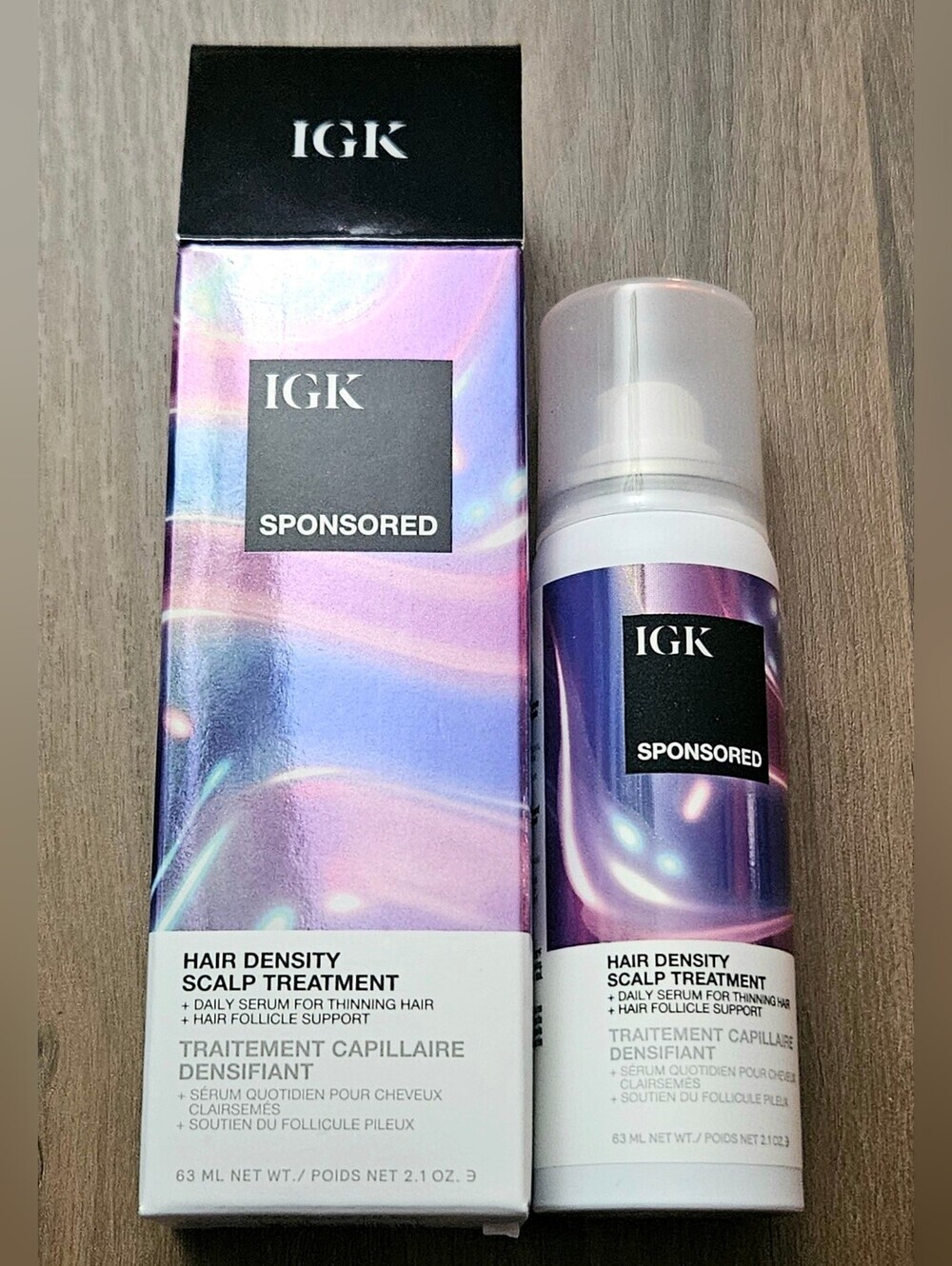 IGK Sponsored Hair Density Serum NEW MSRP $45 2.1oz Hair Growth & Thickness